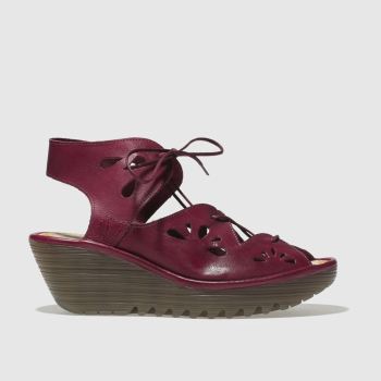 FLY LONDON RED YOTE SANDALS FLY LONDON RED YOTE SANDALS