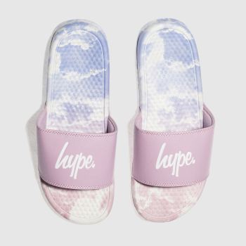HYPE PINK CLOUDS SLIDER SANDALS HYPE PINK CLOUDS SLIDER SANDALS