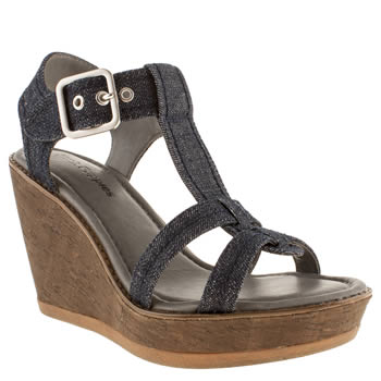 womens hush puppies navy & white cores denim sandals womens hush puppies navy & white cores denim sandals