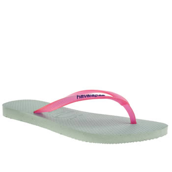 womens havaianas pale blue slim logo sandals womens havaianas pale blue slim logo sandals