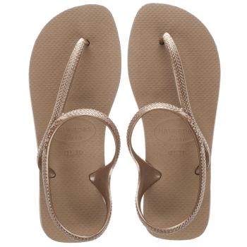 HAVAIANAS ROSE GOLD FLASH URBAN SANDALS HAVAIANAS ROSE GOLD FLASH URBAN SANDALS