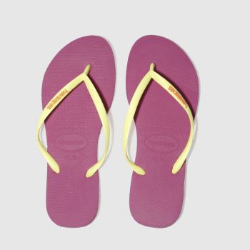HAVAIANAS PINK SLIM LOGO SANDALS HAVAIANAS PINK SLIM LOGO SANDALS