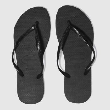 HAVAIANAS BLACK SLIM LOGO METALLIC SANDALS HAVAIANAS BLACK SLIM LOGO METALLIC SANDALS