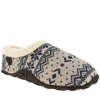 womens homeys grey & navy husky slipper slippers womens homeys grey & navy husky slipper slippers