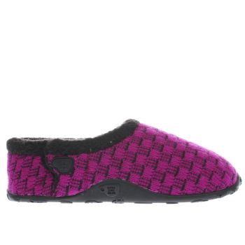 HOMEYS PINK & BLACK PALOMA SLIPPERS HOMEYS PINK & BLACK PALOMA SLIPPERS