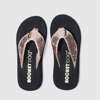 ROCKET DOG PALE PINK SPOTLIGHT SEQUINS SANDALS ROCKET DOG PALE PINK SPOTLIGHT SEQUINS SANDALS