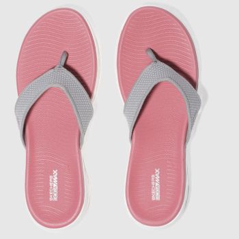 SKECHERS GREY ON THE GO 600 SANDALS SKECHERS GREY ON THE GO 600 SANDALS