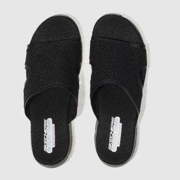 SKECHERS BLACK FLEX APPEAL 2.0 SUMMER JAM SANDALS SKECHERS BLACK FLEX APPEAL 2.0 SUMMER JAM SANDALS