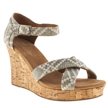 womens toms pale blue strappy wedge sandals womens toms pale blue strappy wedge sandals