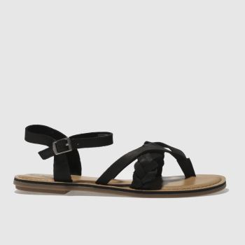 TOMS BLACK LEXIE SANDALS TOMS BLACK LEXIE SANDALS