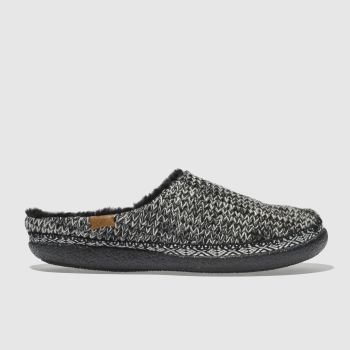 TOMS BLACK & WHITE IVY SLIPPERS TOMS BLACK & WHITE IVY SLIPPERS