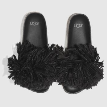 UGG BLACK CINDY SANDALS UGG BLACK CINDY SANDALS