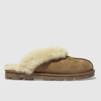 UGG TAN COQUETTE SLIPPERS UGG TAN COQUETTE SLIPPERS