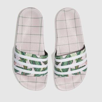 ADIDAS PALE PINK ADILETTE FARM SANDALS ADIDAS PALE PINK ADILETTE FARM SANDALS