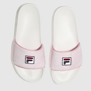 FILA PALE PINK DRIFTER TERRY SANDALS FILA PALE PINK DRIFTER TERRY SANDALS