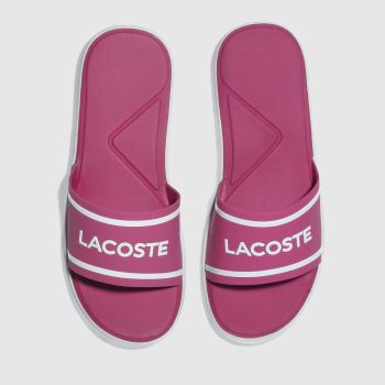 LACOSTE PINK L.30 SLIDE SANDALS LACOSTE PINK L.30 SLIDE SANDALS
