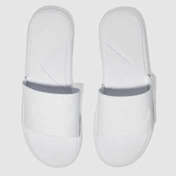 LACOSTE WHITE L.30 SLIDE 318 SANDALS LACOSTE WHITE L.30 SLIDE 318 SANDALS