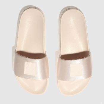 PUMA PALE PINK LEADCAT SATIN SANDALS PUMA PALE PINK LEADCAT SATIN SANDALS