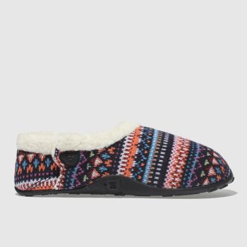 HOMEYS NAVY & ORANGE LANA SLIPPERS HOMEYS NAVY & ORANGE LANA SLIPPERS