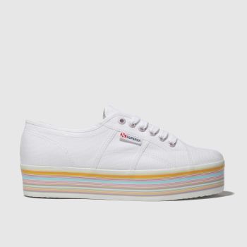 superga white 2790 multi flatform trainers superga white 2790 multi flatform trainers