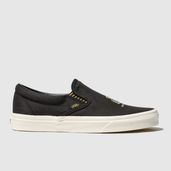 vans black hp hufflepuff slip-on trainers vans black hp hufflepuff slip-on trainers