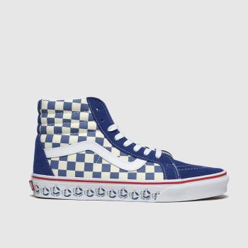vans navy & white sk8-hi reissue x bmx trainers vans navy & white sk8-hi reissue x bmx trainers