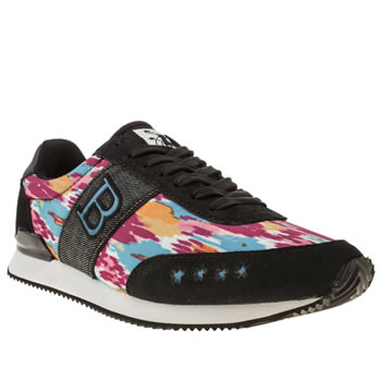 womens babycham black and blue maris ikat trainers womens babycham black and blue maris ikat trainers