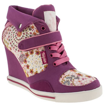 womens babycham pink stacey paisley trainers womens babycham pink stacey paisley trainers