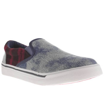 womens babycham pl blue & red della trainers womens babycham pl blue & red della trainers