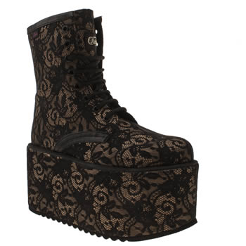 womens buffalo black spice super lacey trainers womens buffalo black spice super lacey trainers