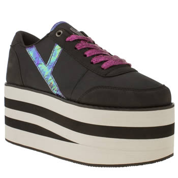womens cute to the core black & pink karazu trainers womens cute to the core black & pink karazu trainers