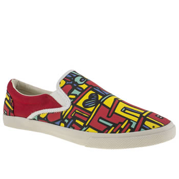 womens bucketfeet red vidaboa slip trainers womens bucketfeet red vidaboa slip trainers