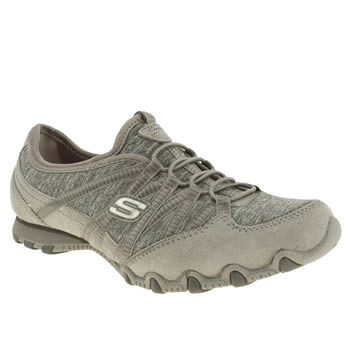 womens skechers grey bikers sole attraction trainers womens skechers grey bikers sole attraction trainers