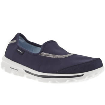 womens skechers navy go walk trainers womens skechers navy go walk trainers