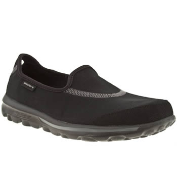 womens skechers black go walk trainers womens skechers black go walk trainers