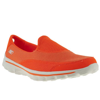 womens skechers orange gowalk 2 trainers womens skechers orange gowalk 2 trainers