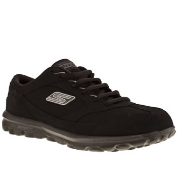 womens skechers black go walk enlighten trainers womens skechers black go walk enlighten trainers