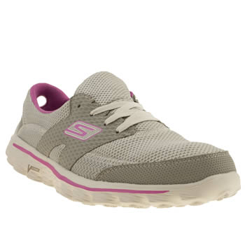 womens skechers light grey gowalk 2 stance trainers womens skechers light grey gowalk 2 stance trainers