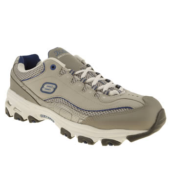 womens skechers grey & navy dlites centennial trainers womens skechers grey & navy dlites centennial trainers
