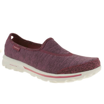 womens skechers pink go walk interval trainers womens skechers pink go walk interval trainers