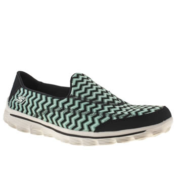 womens skechers navy & pl blue gowalk chevron trainers womens skechers navy & pl blue gowalk chevron trainers