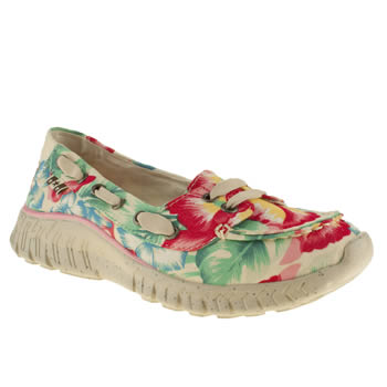 womens tigerbear republik white & red wolfie hula trainers womens tigerbear republik white & red wolfie hula trainers