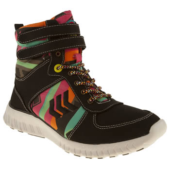 womens tigerbear republik black & pink wonderwall trainers womens tigerbear republik black & pink wonderwall trainers