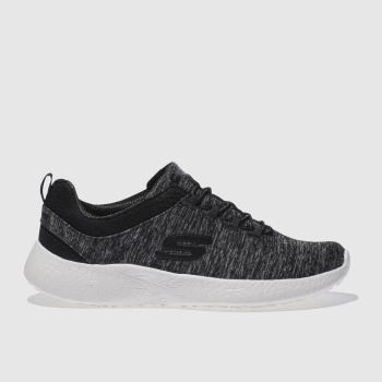 SKECHERS BLACK & WHITE SKECH BURST EQUINOX TRAINERS SKECHERS BLACK & WHITE SKECH BURST EQUINOX TRAINERS