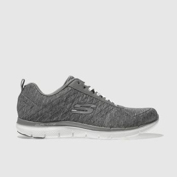 SKECHERS GREY FLEX APPEAL 2.0 TRAINERS SKECHERS GREY FLEX APPEAL 2.0 TRAINERS