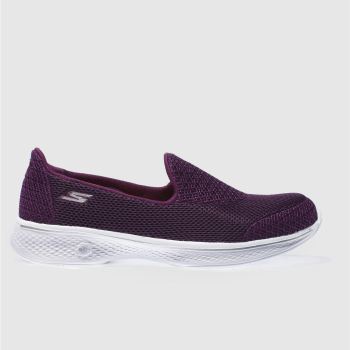 SKECHERS PURPLE GO WALK 4 PROPEL TRAINERS SKECHERS PURPLE GO WALK 4 PROPEL TRAINERS