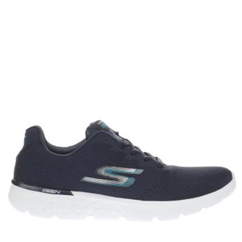 SKECHERS NAVY & WHITE GO RUN 400 TRAINERS SKECHERS NAVY & WHITE GO RUN 400 TRAINERS