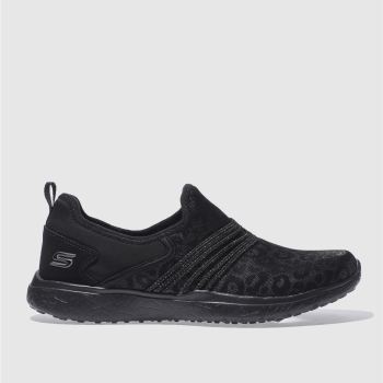 SKECHERS BLACK MICROBURST UNDER WRAPS TRAINERS SKECHERS BLACK MICROBURST UNDER WRAPS TRAINERS