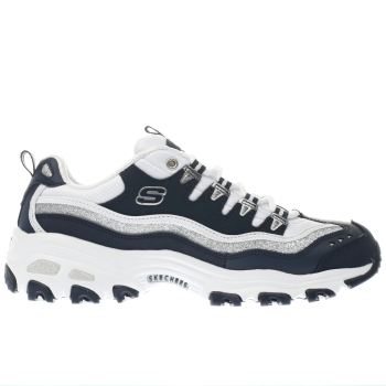 SKECHERS NAVY & WHITE DLITES TRAINERS SKECHERS NAVY & WHITE DLITES TRAINERS