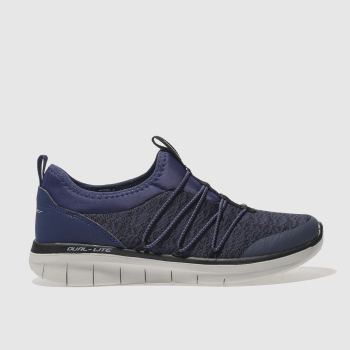 SKECHERS NAVY & WHITE SYNERGY 2.0 SIMPLY CHIC TRAINERS SKECHERS NAVY & WHITE SYNERGY 2.0 SIMPLY CHIC TRAINERS